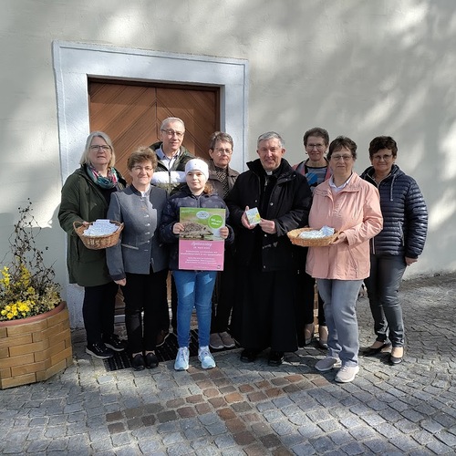 Michaela Kamert, Elisabeth Ebner, Erwin Schnait, Anna Ölzelt, Helga Steindl, Pfarrer Peter Rückl, Waltraud Wimmer, Monika Anderl, Rosa Bock